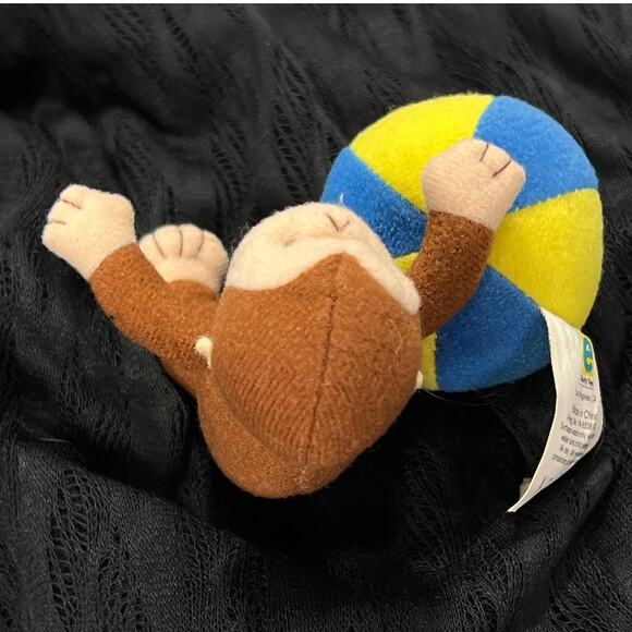 Miniature Vintage Curious George Plush Toy Collectible with Circus Ball 4" - Picture 8 of 15